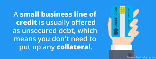 hand holding business credit card graphic