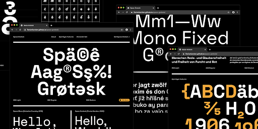 image of the space grotesk font